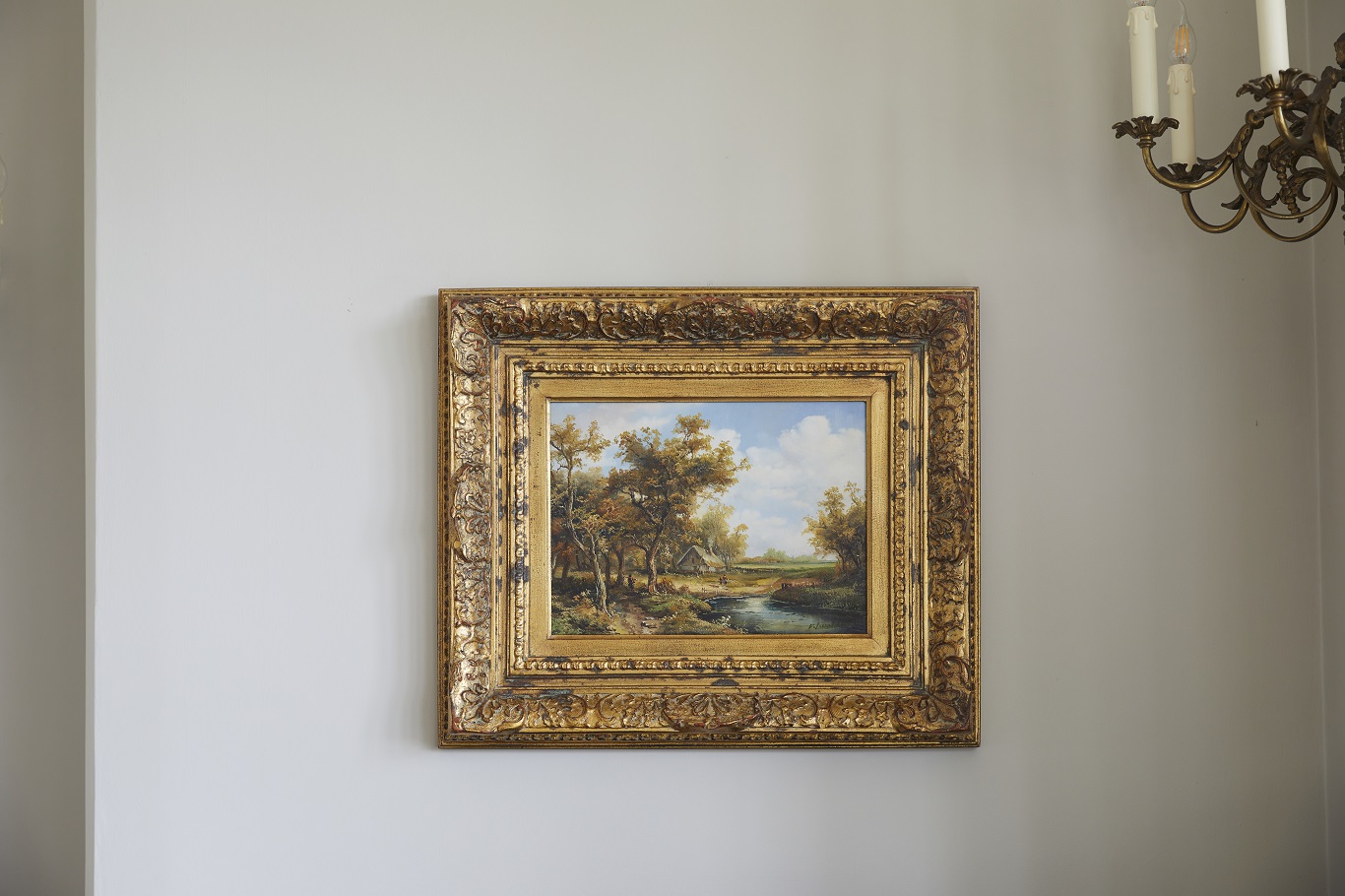 old painting of house